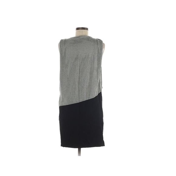 POPPYLARK Solid Black and Grey Casual Dress - Picture 2 of 2
